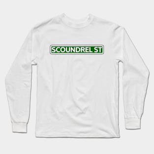 Scoundrel St Street Sign Long Sleeve T-Shirt